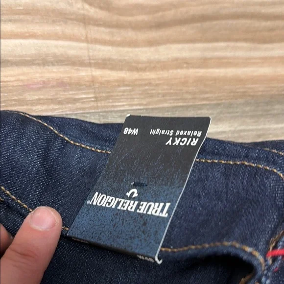 True Religion Ricky Relaxed Straight with Flap 48 x 33 Pants NWT New
